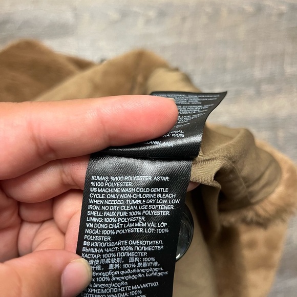 H&M Tan Teddy Jacket Plush Oversized Design - Picture 11 of 13